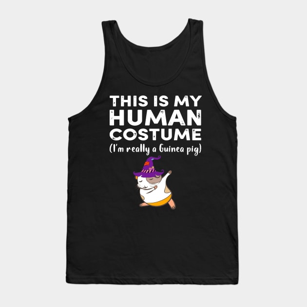 This My Human Costume I’m Really Guinea Pig Halloween (28) Tank Top by Uris